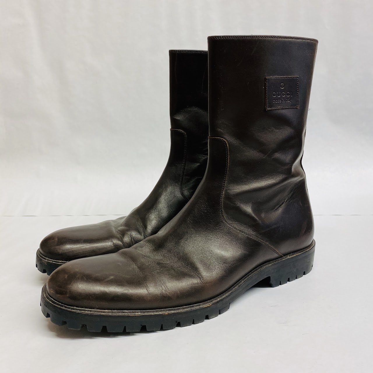 Gucci Brown Leather Boots