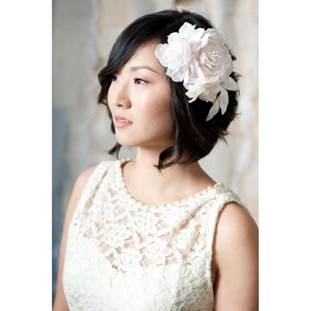 large flower headpiece