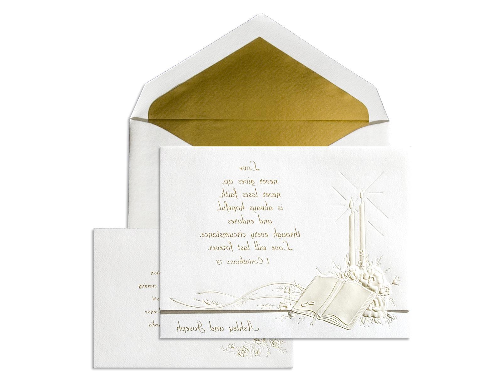 christian wedding invitation