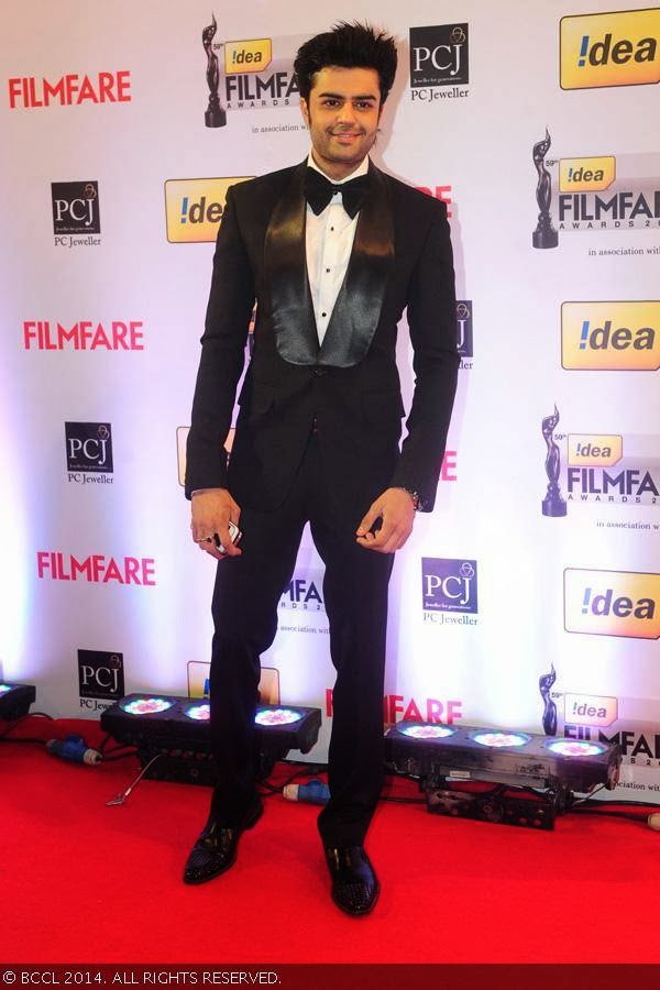 Manish Paul looks dapper at the 59th Idea Filmfare Awards 2013, held at the Yash Raj Studios in Mumbai, on January 24, 2014.