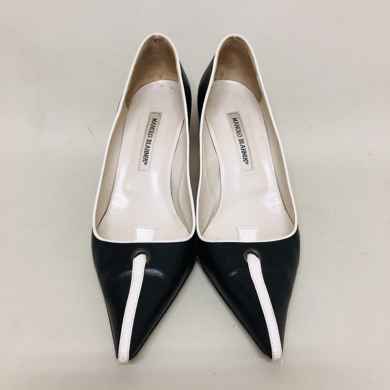 Manolo Blahnik Two-Tone Pumps