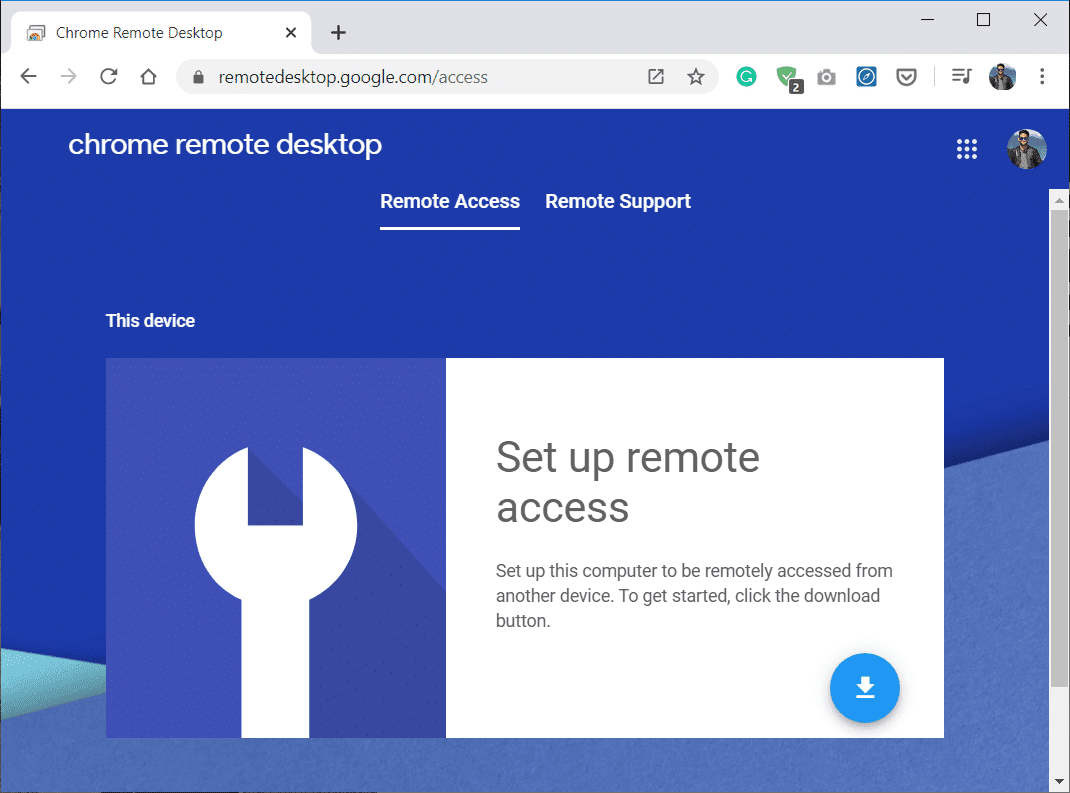 Chromeリモートデスクトップを使用してコンピュータにリモートアクセスする