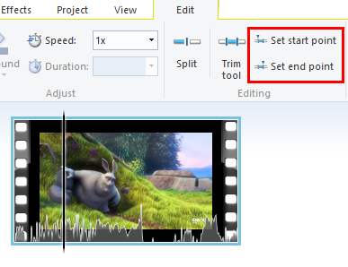 Windows, Movie Maker, 편집, 비디오