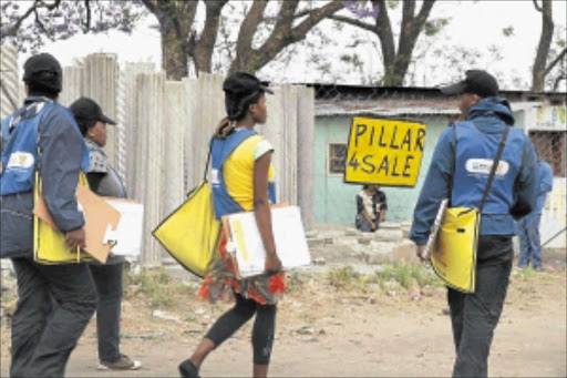 in THE FIELD: Stat s S A in Limpopo is still riddled by allegation of nepotism in the appointment of field workers and refusal of some of community members to be counted. PHOTO: ELIJAR MUSHIANA