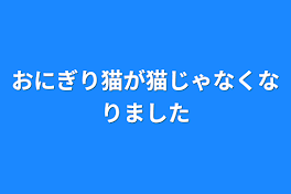 おにぎり猫が猫じゃなくなりました