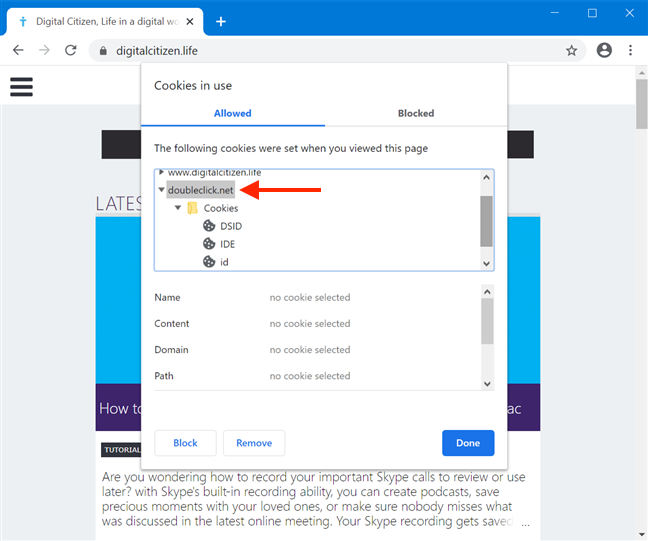 De map doubleclick.net helpt ons om betaald te worden