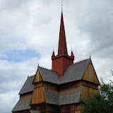 De staafkerk nabij Ringebu.