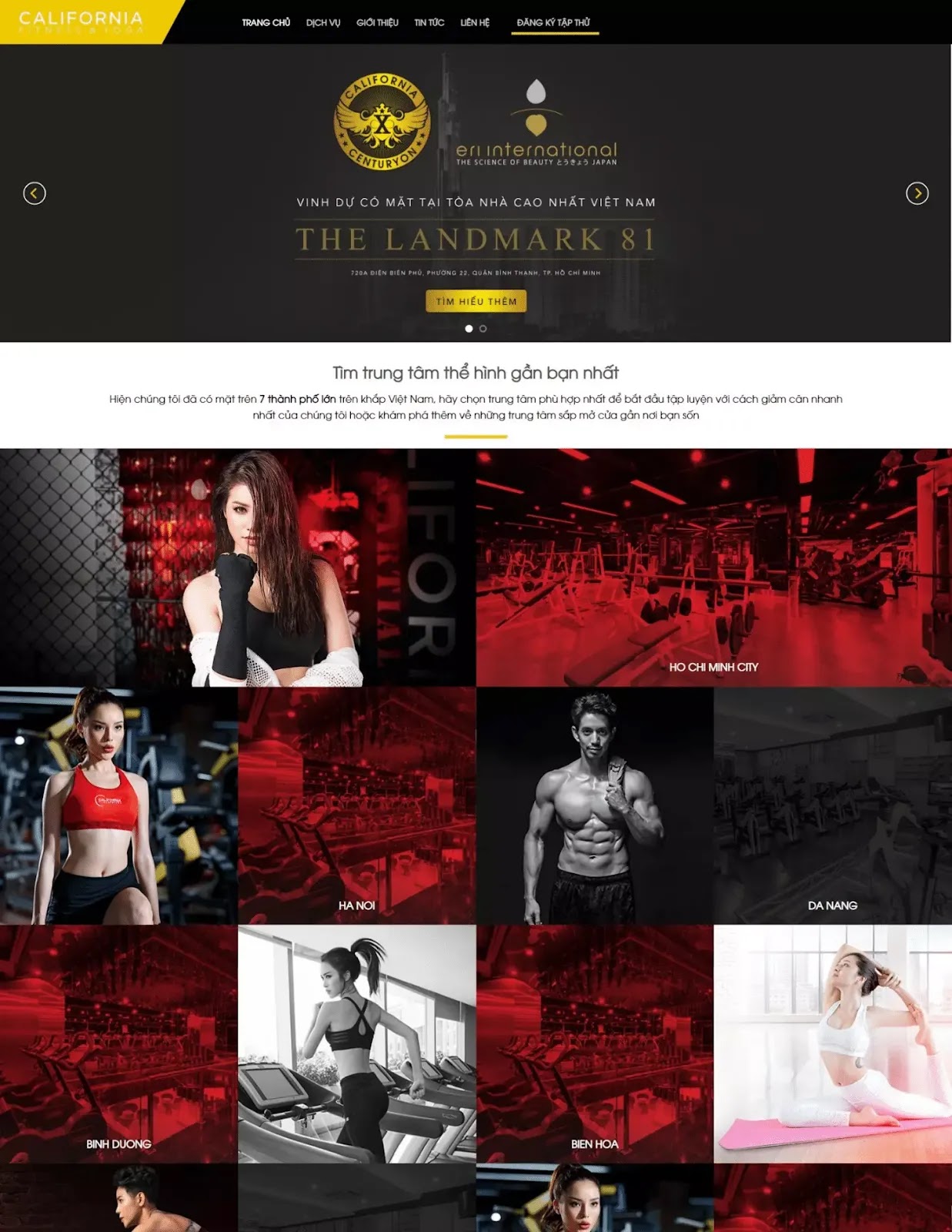 Thiết kế website phòng tập Gym (VSM276) Thiết kế website phòng tập Gym (VSM276)