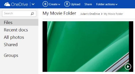 Movie Maker, OneDrive, condivisione, video, caricamento