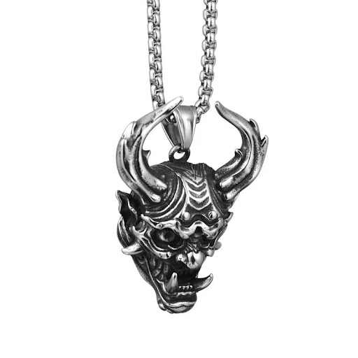 Title 1, Mens Personality Vintage Titanium Steel Pendan...