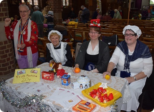 Human fruit machine stall