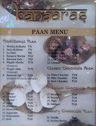 Banaaras menu 1