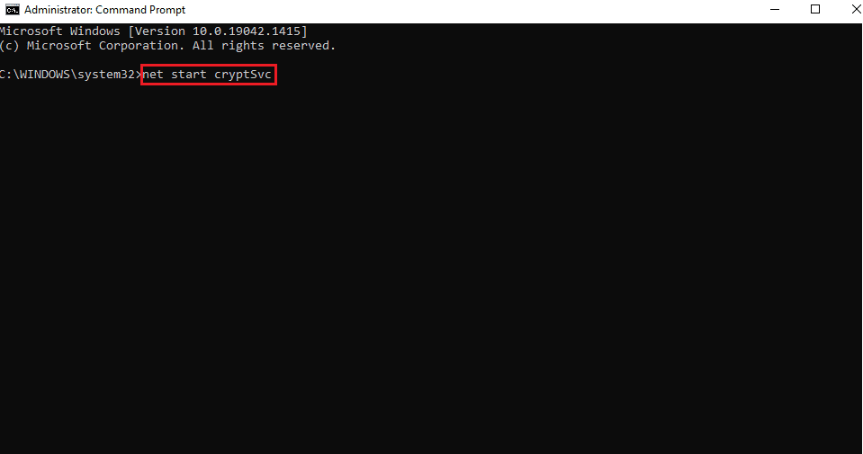 mở Command Prompt một lần nữa và nhập các hướng dẫn sau.