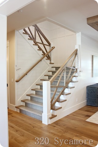 modern wood staircase