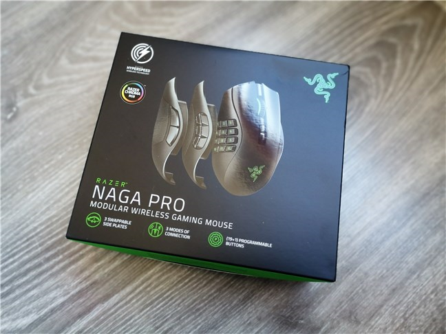 Razer Naga Pro: la scatola