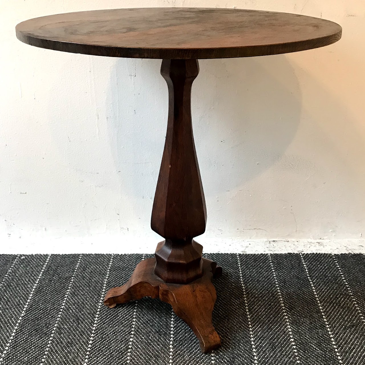 Rosewood Pedestal Occasional Table