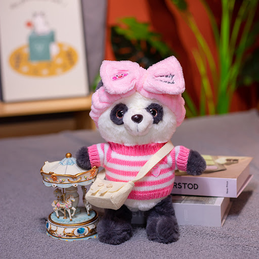 Title 1, Dress Up Panda Cute Doll Gift for Kids. An ador...