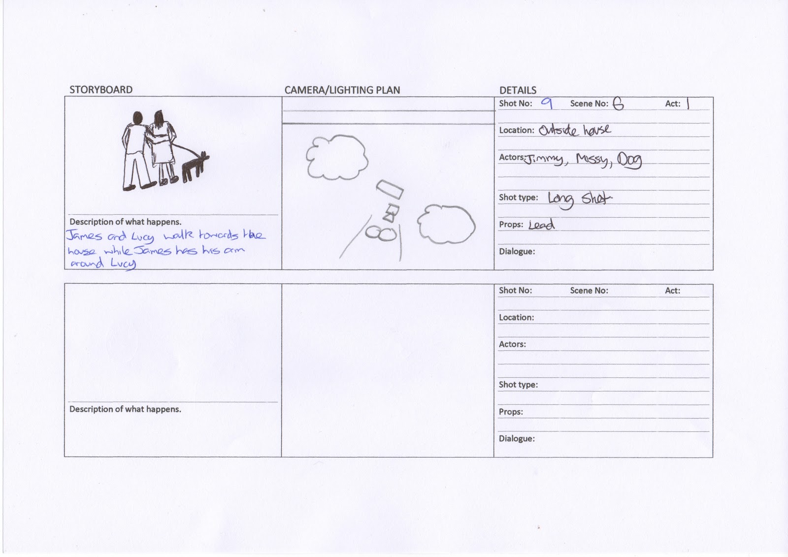 Cinematography Pre Production Documents