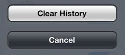 clear history cannot be undone