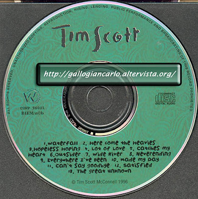 Tim Scott "Everywhere I've Been" Cd Rock - Gothic Blues - Pop - Country -