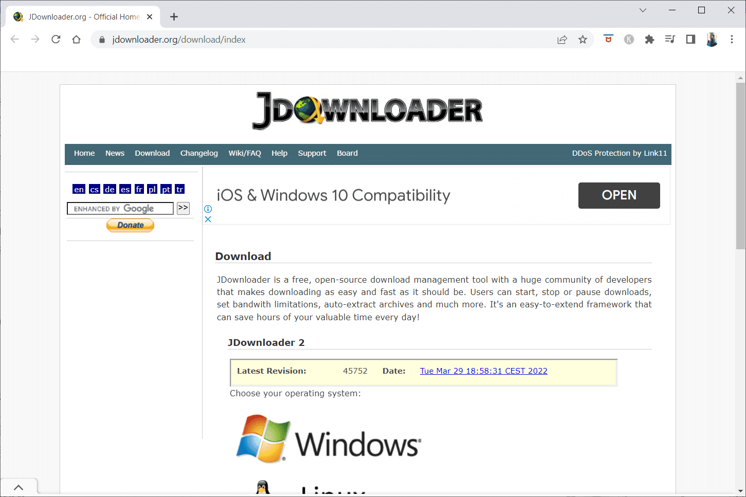 JDownloader.  descargadores de videos en línea gratis