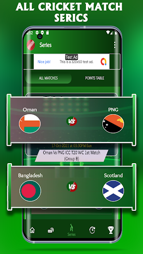 Screenshot All Cricket Live Score