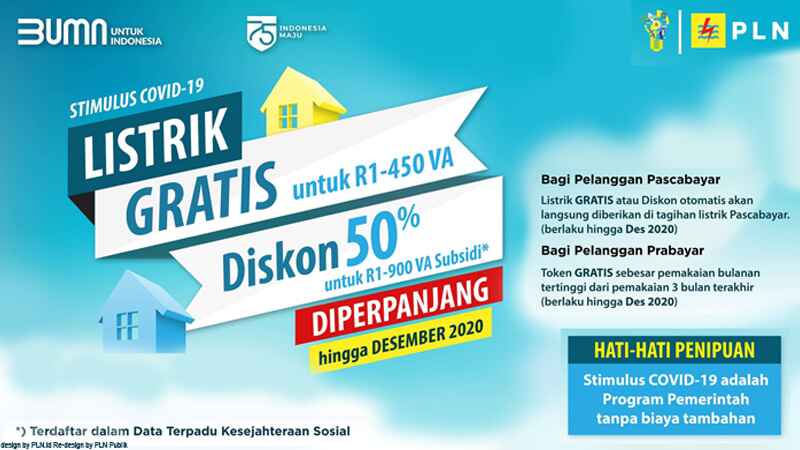 Listrik Gratis untuk Pelanggan 450VA dan 900VA