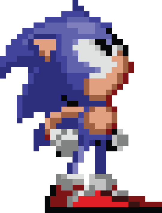 An Old Pixel Art Style Sonic The Hedge Is Pointing At - vrogue.co