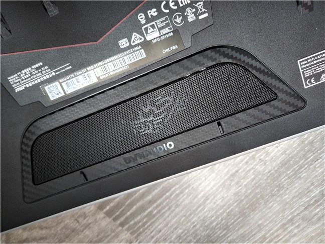 L'MSI GT76 Titan DT 9SG ha un sistema di altoparlanti Dynaudio 2.1