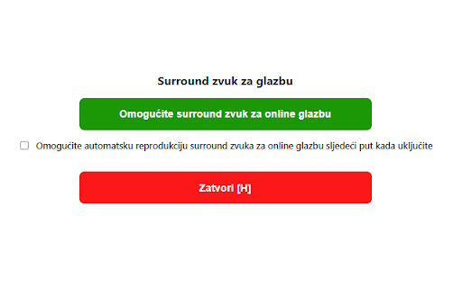 Surround zvuk za glazbu