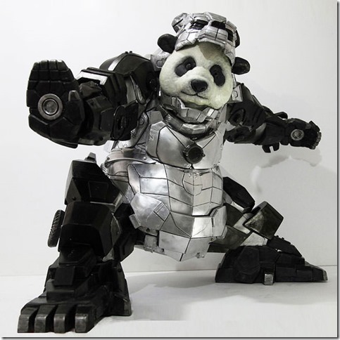 In-China-a-giant-panda-statue-with-its-own-Iron-Man-suit1