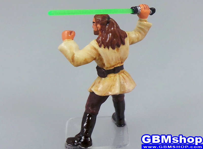 star wars miniature Imperial Assault Qui Gon Jinn Jedi Weapon Master #28 Champions of the Force Star Wars Miniatures Custom Customize and Painting