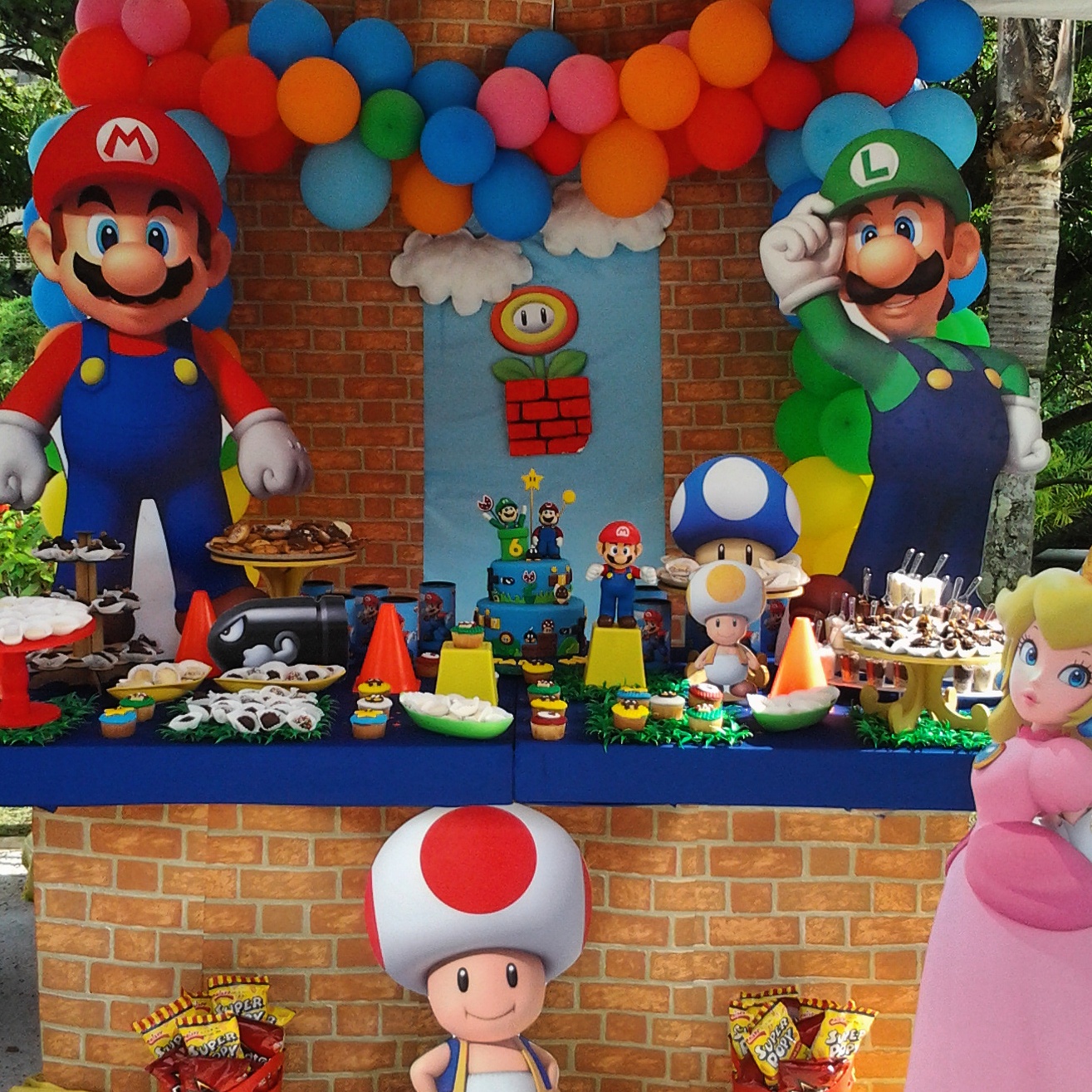 PKELANDIA: Decoración temática de Mario Bros: Cumpleaños de Issam Elias