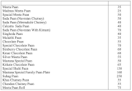 Mastana Pan menu 1