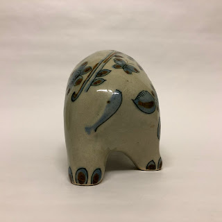 Ken Edwards Style Mexican Stoneware Elephant