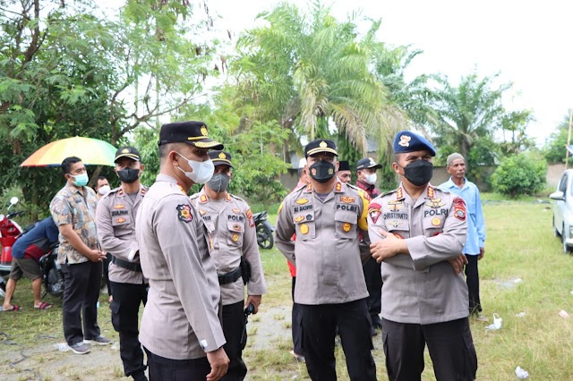 Kapolres Sergai Bersama Pamatwil Polda Sumut Cek Pilkades Tahun 2022 Serdang Bedagai 