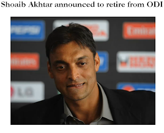 Akhtar will retire in ODI after WC