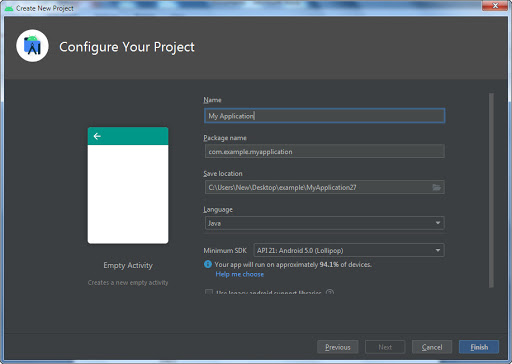 share app configure your project