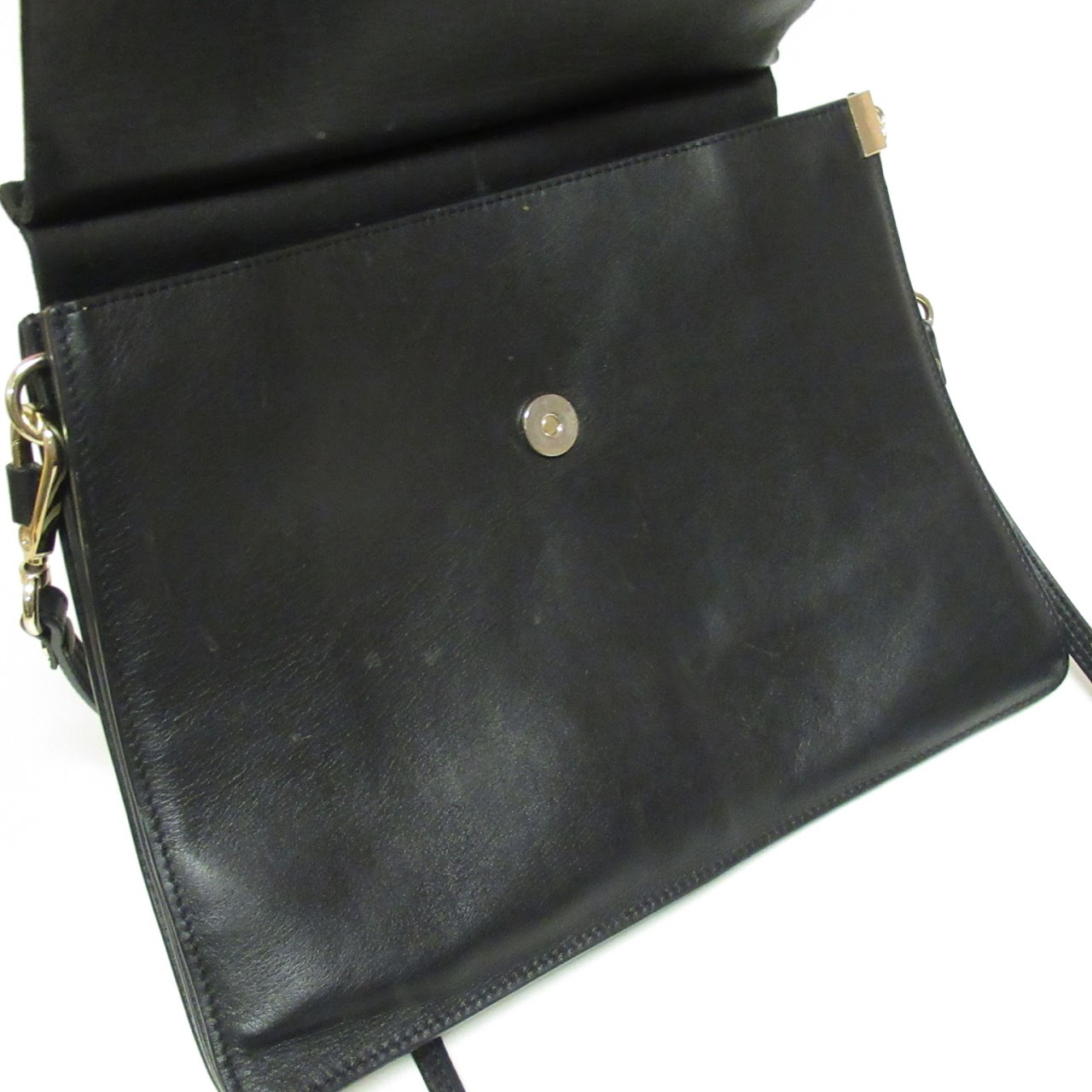 Chloé Black Leather and Suede Shoulder Bag