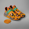 hu nmd animal print focus orange / core black / screaming green