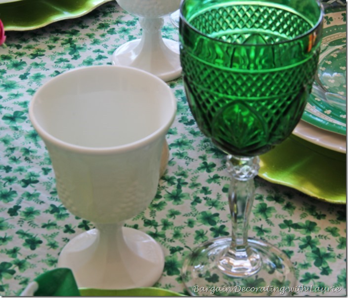 St Patrick Tablescape-Bargain Decorating with Laurie