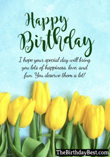 50+ Beautiful Happy Birthday Wishes Flowers Images of 2022 | The ...