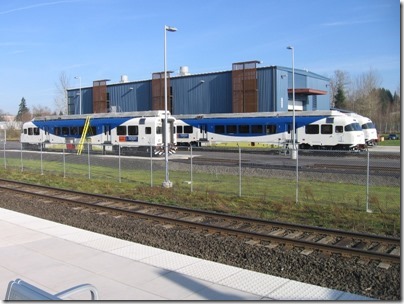 IMG_5016 TriMet Westside Express Service DMUs in Wilsonville, Oregon on January 14, 2009