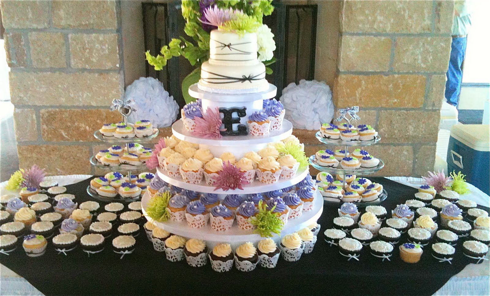 purple and lime green wedding