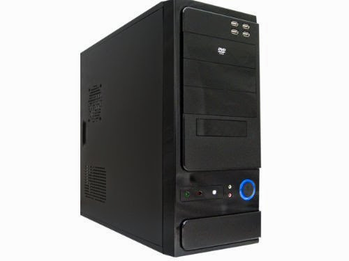  Logisys CS301BK Mid Tower Computer Case with 480W PSU Black