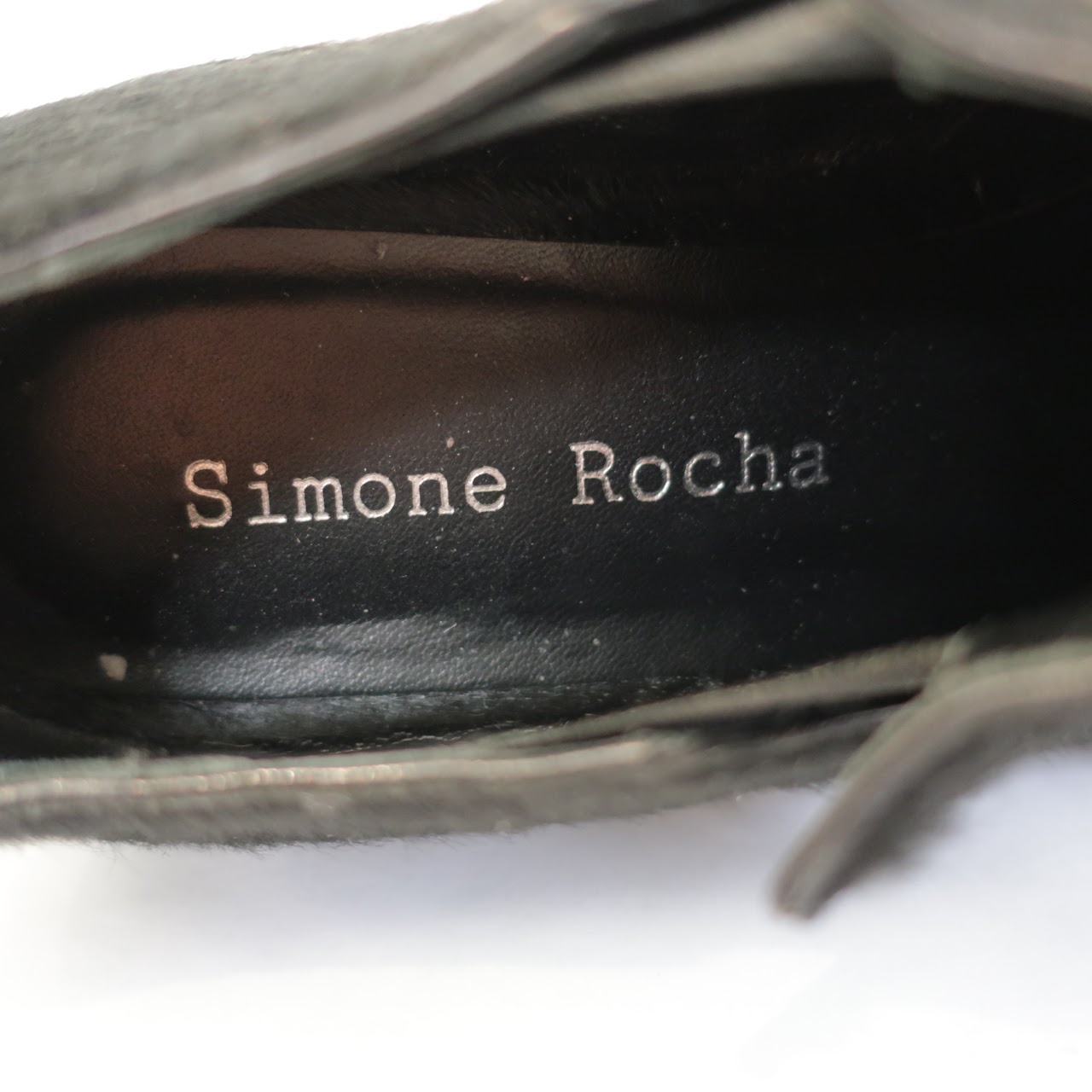 Simone Rocha Pony Hair Slip-Ons