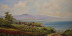 Tuscan landscape - Acrylic on canvas 48"x 24" - 2008 - Falls Church,
VA - Private Collection