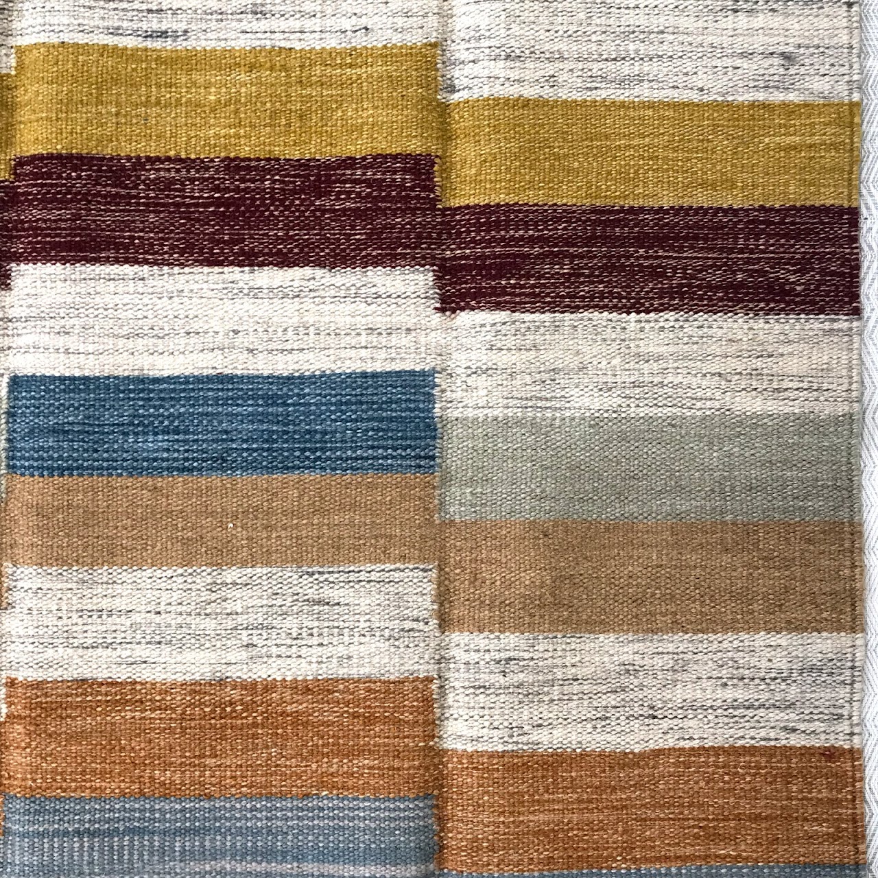 Egyptian Wool Kilim Striped Runner #2