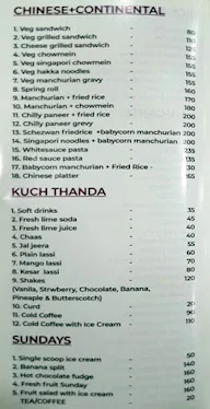 Kesar Sweet Shop and Fast Food menu 4