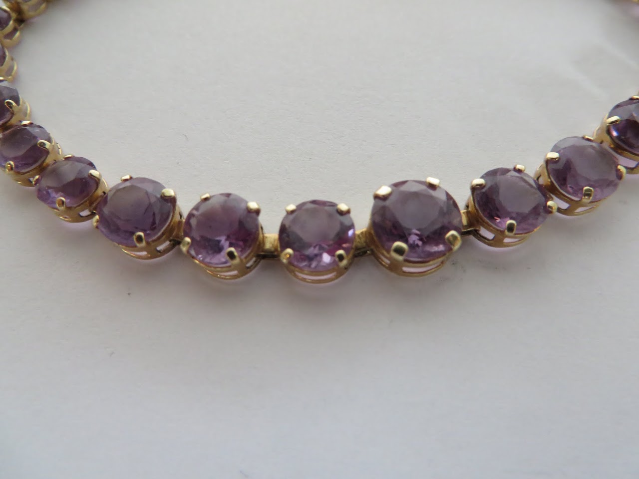 14K Gold and Stone Bracelet